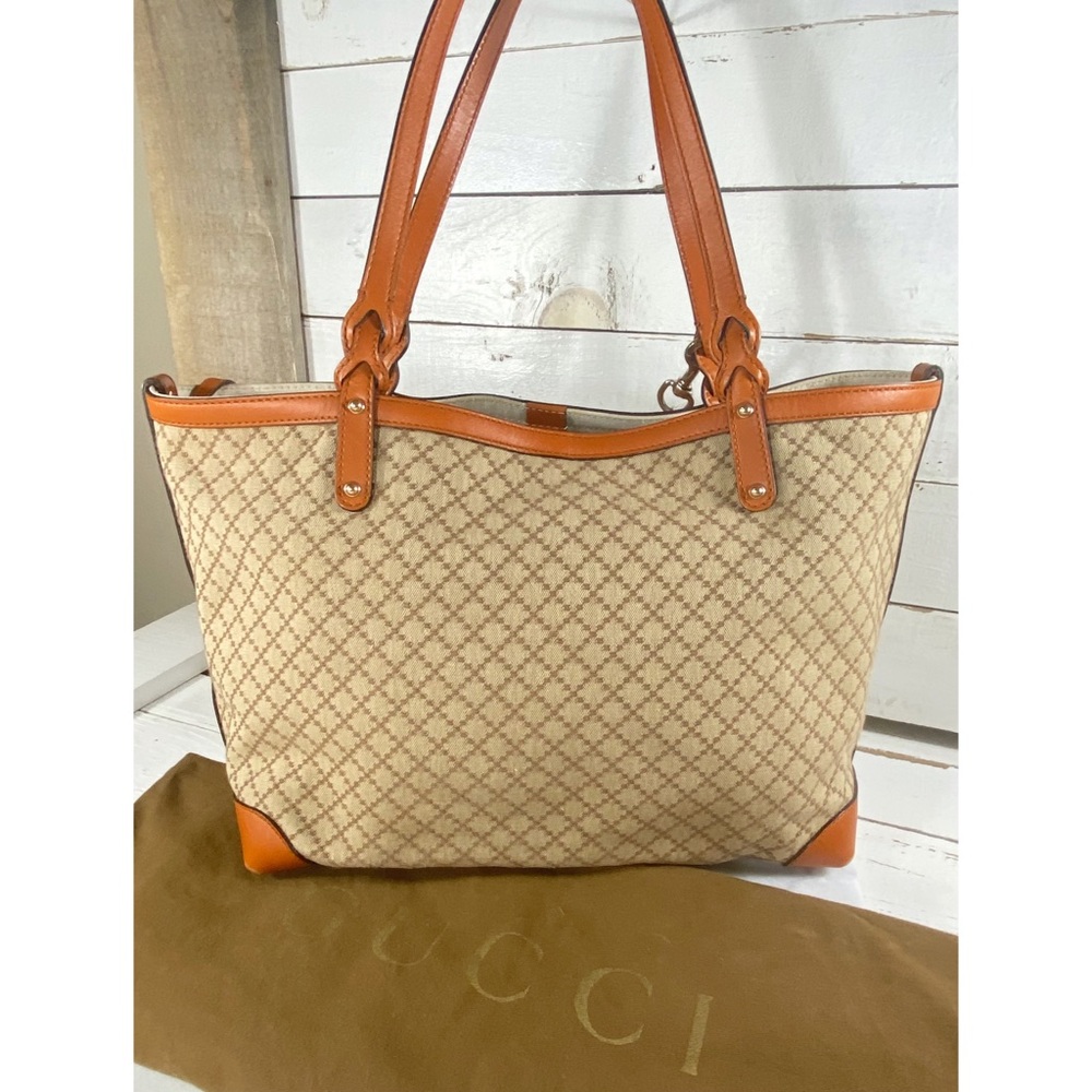 |TRADED| Gucci Diamante Print Shopper Tote & Pouch - Picture 3 of 12